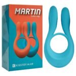 Anel Peniano c/ vibro e estimulador clitoriano Martin - 10 Vibrações.