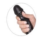 Dildo Upper Realístico Simples BERNARD - Preto - 17 X 4.5cm - Imagem 3