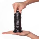 Dildo Upper Realístico Simples BERNARD - Preto - 17 X 4.5cm - Imagem 2