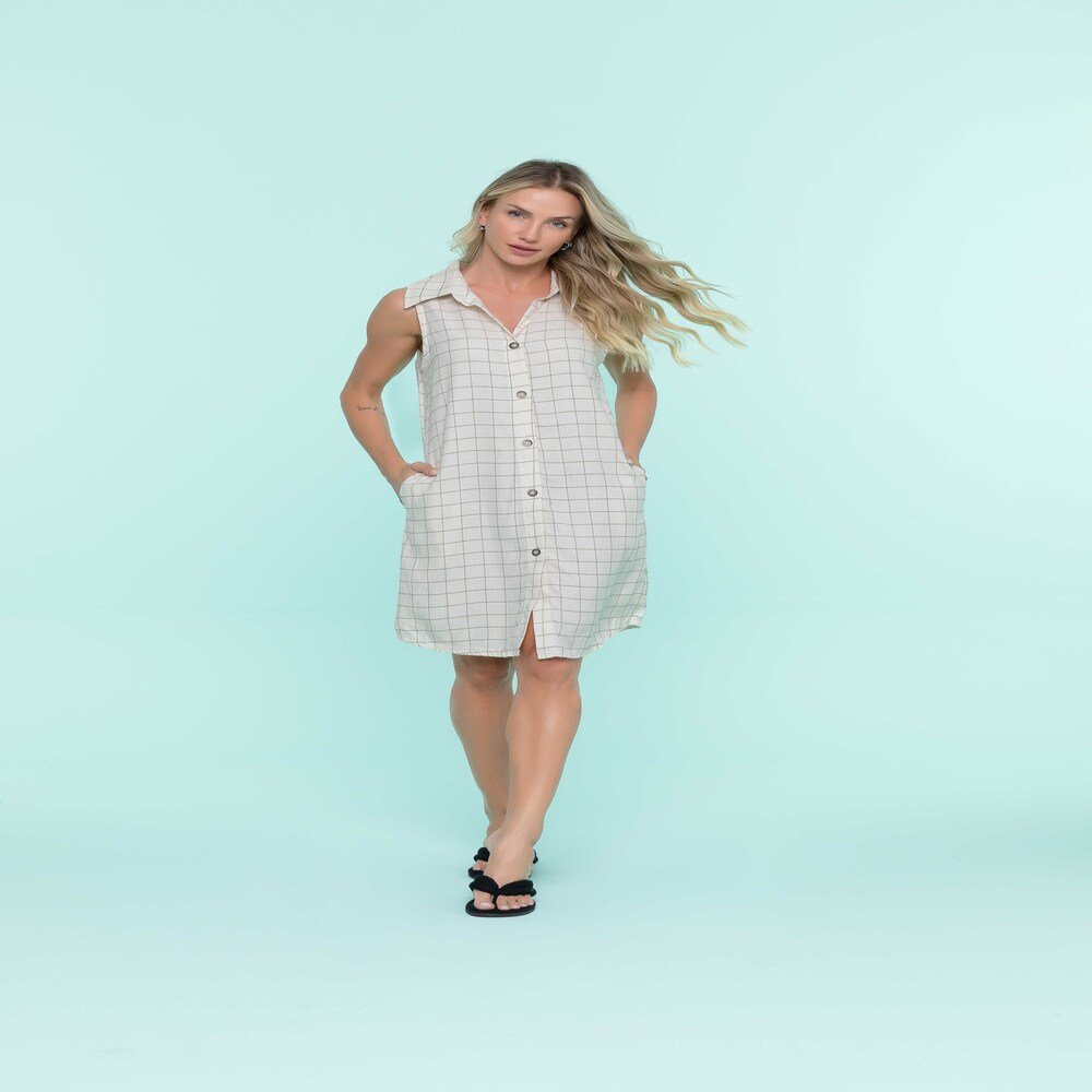 Sensare_LB_SS2214057-Editar (1) Camisola Xadrez Viscose - 12098 - Imagem 1