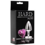 Plug Coração Anal Metal Strass - Tam: M - Hard -