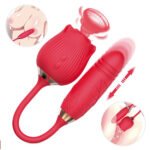 Vibrador Flower Vai e Vem- 7217 - 7 Vib. 7 Vai e vem e 10 puls. Recarregável. - Imagem 2