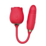 Vibrador Flower Vai e Vem- 7217 - 7 Vib. 7 Vai e vem e 10 puls. Recarregável.