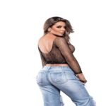 Croppet Arrastão c Strass - Y2092 - - Imagem 2