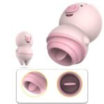 Vibrador Sugador Porquinho Pilha 1 mod. - ES013A - Cor:Rosa - Imagem 2