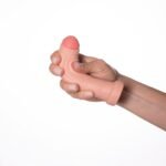 Dildo Upper Realístico Simples - BILLY - Bege - 13cm X 3cm - Imagem 3