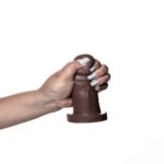 Dildo Upper Realístico Simples - JÚNIOR - Marrom - 12,5 X 4 CM - Imagem 3