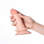 Dildo Upper Realístico Ventosa TOM - Bege - 14 X 3,5 cm - Imagem 2