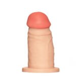 Dildo Upper Realístico Simples - JÚNIOR - BEGE - 12,5 X 4 CM