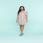 Camisola Amer. Malha Bolinhas Laranja - 12081 -