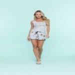 Short Doll Estrela do Mar - 13325 - Cor: Est/Cinza -