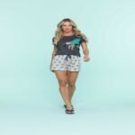 Short Doll Feminino Preguiça - 13295 - Cor: Chumb/Est -