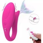 Vibrador Casal Ariel App- 7552 - 9 vib. e Recar. - Cor:Pink