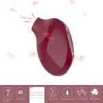 Vibrador Clitoriano Pulsação Ruby - 6935 - 9 vib./Recarregável - Cor:Vinho - Imagem 3