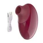 Vibrador Clitoriano Pulsação Ruby - 6935 - 9 vib./Recarregável - Cor:Vinho