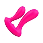 Vibrador Duplo Anus e Vagina - com controle - 9 Vib. - Recar. - 6689 - - Imagem 2