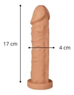 Dildo Clássico Vinil BRED - 17 x 4cm - Upper - - Imagem 2