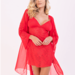Robe Manga 3/4 em Tule e Renda - RB 010001 - TAM: