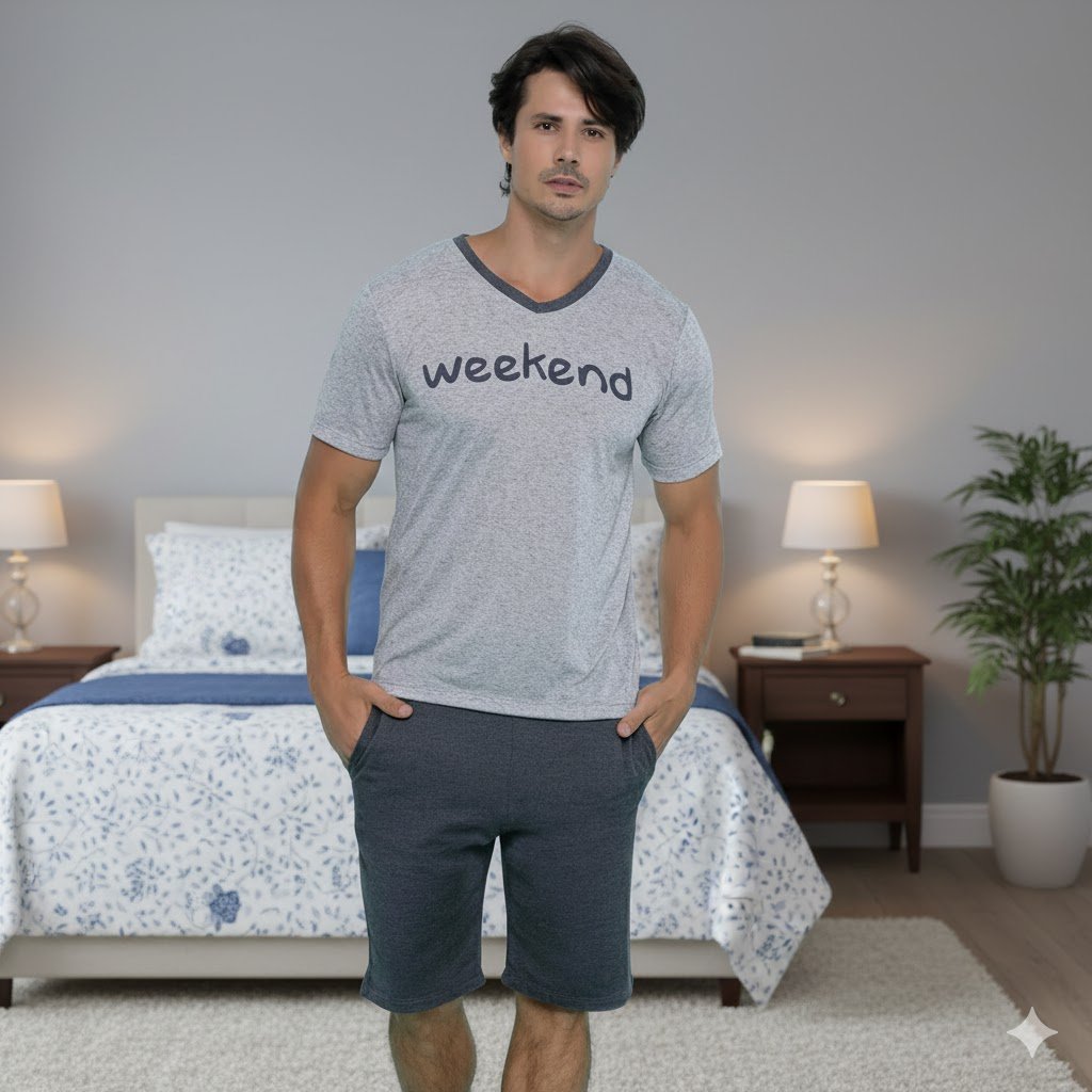 Pijamamasculino Pijama Masculino Weekend - 13260 - - Imagem 1