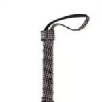 Chicote Luxo Cabo Cravejado Preto - 40 tiras - 50cm - 8043 - Imagem 2