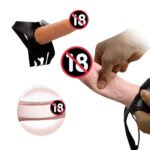 Cinta Peniana com Capa Peniana e Vibro - 15,5 X 4,2cm - Cor Nude - Multivelovidades, a pilha - 7331 - - Imagem 2