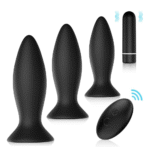 Kit 3 Plugs Anal Roar - 9 vib./Recarregavel/CR - 5968 - Cor: Preto