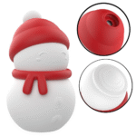 Vibrador de Pulsação com Dedilhar / Tapping - 8580 - Formato de Boneco de Neve - Snow Baby