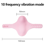 Vibrador Calcinha Vibratória com Abas - 9 Vib., Controle Remoto e Rec. - YSDF014 - Rosa