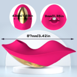 Vibrador Calcinha Vibratória com Sugador - 9 Vib., App e Rec. - YSFG323 - Rosa - Imagem 2