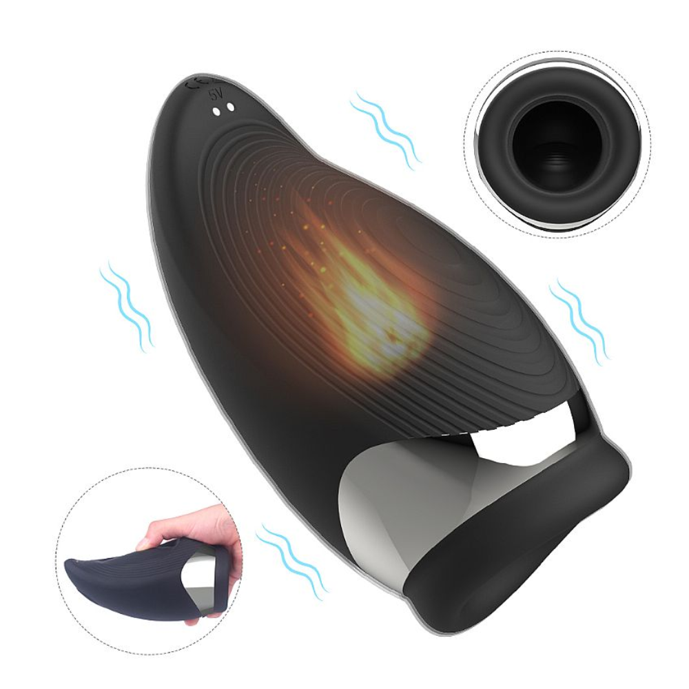 vibrador_masculino_aquece_donnaboutiquesensual Masturbador Lanterna com Aquecimento e Vibração - Atlanta 7128 - S-Hande - Imagem 1