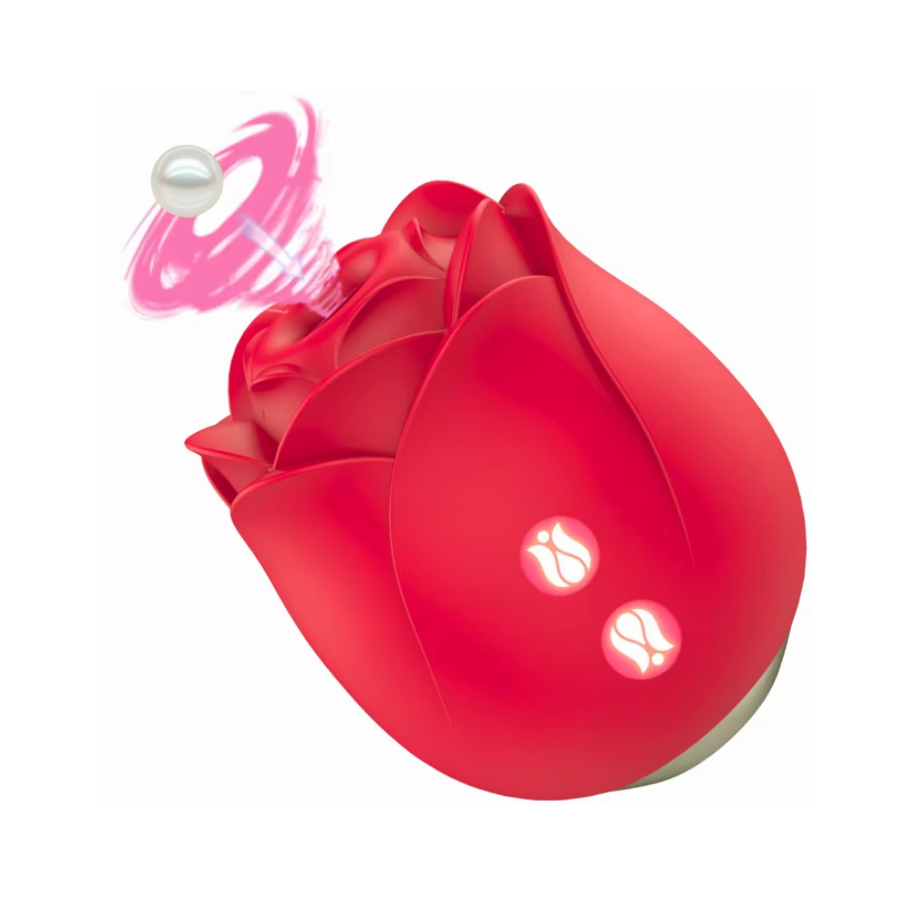 inta (53) Imortal Rose Vibrador Estimulador a de Clitóris - 9 Estimulos, 9 Sucções, Recarregavel - 7076 - - Imagem 1