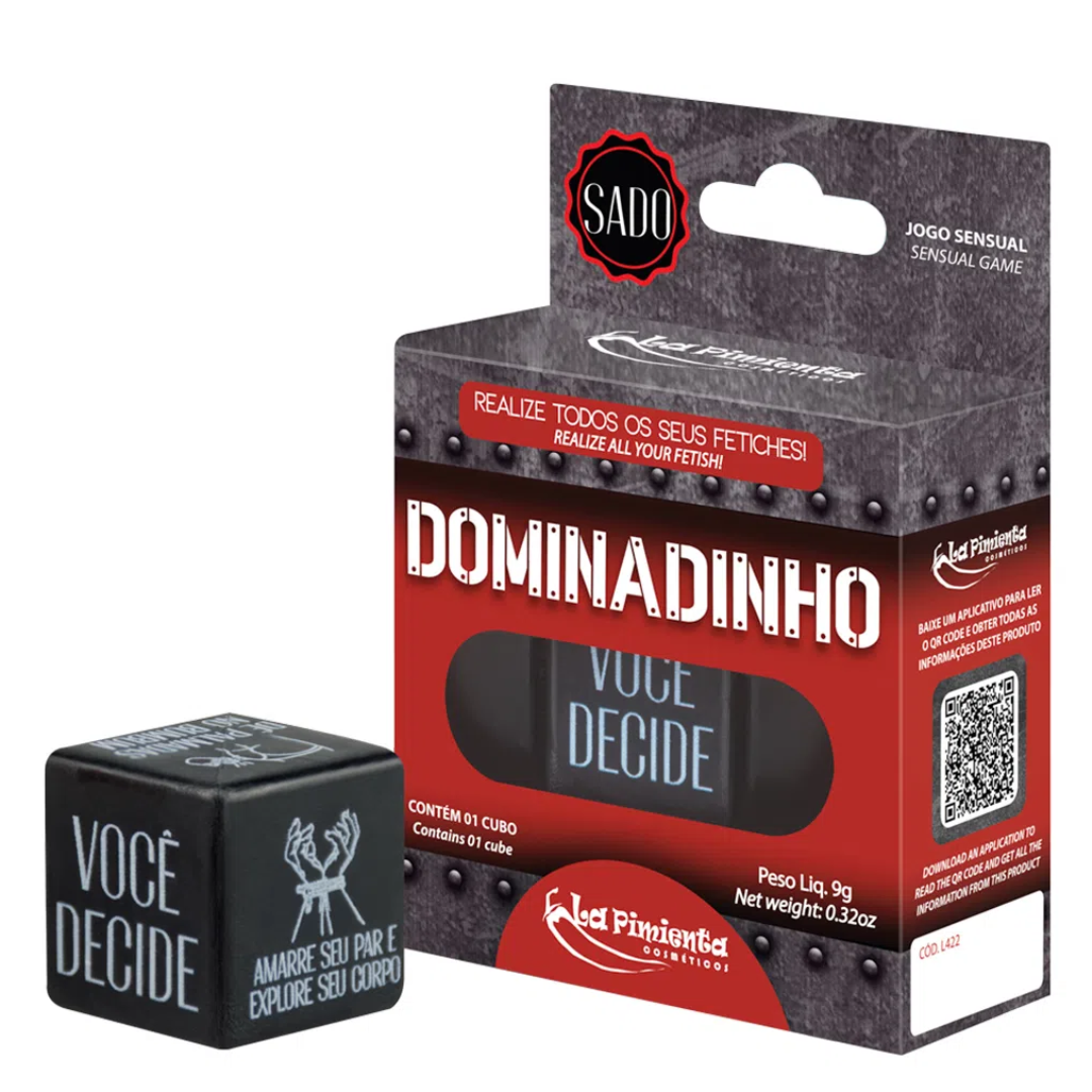 dado_dominadinho_sado Dadinho Dominadinho - La Pimienta - Cor: Preto - Imagem 1